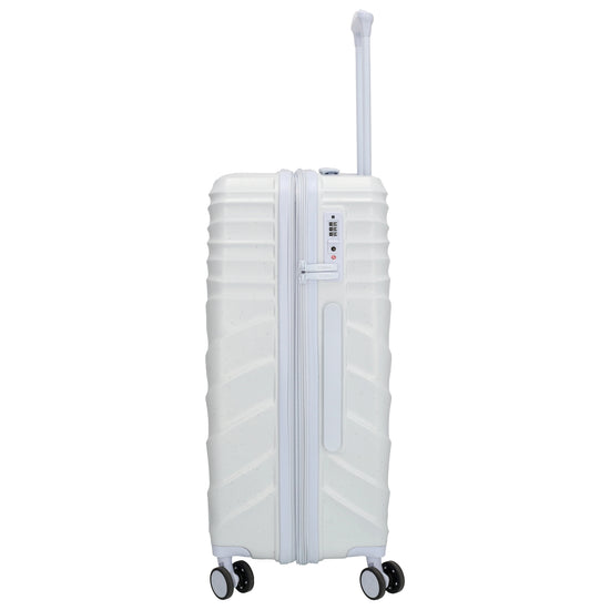 Reisetrolley|Hartschale 64cm in Hellblau mit 4-Rad - leder-accessoires.com