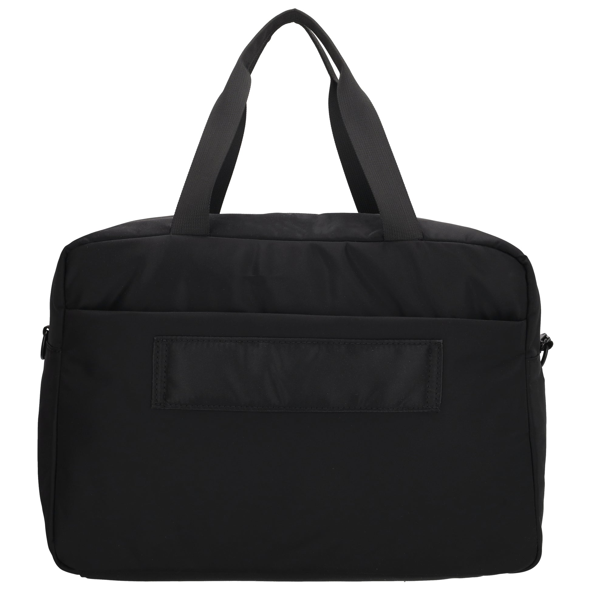 Reisetasche 41 x 28cm in Schwarz mit Aufsteckfunktion - leder-accessoires.com