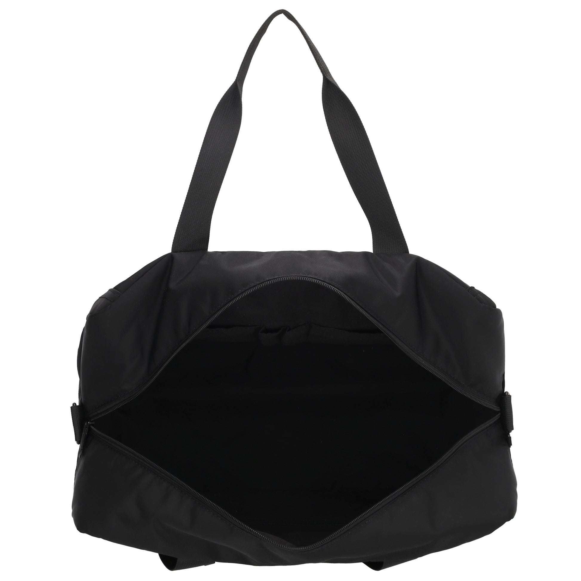 Reisetasche 41 x 28cm in Schwarz mit Aufsteckfunktion - leder-accessoires.com