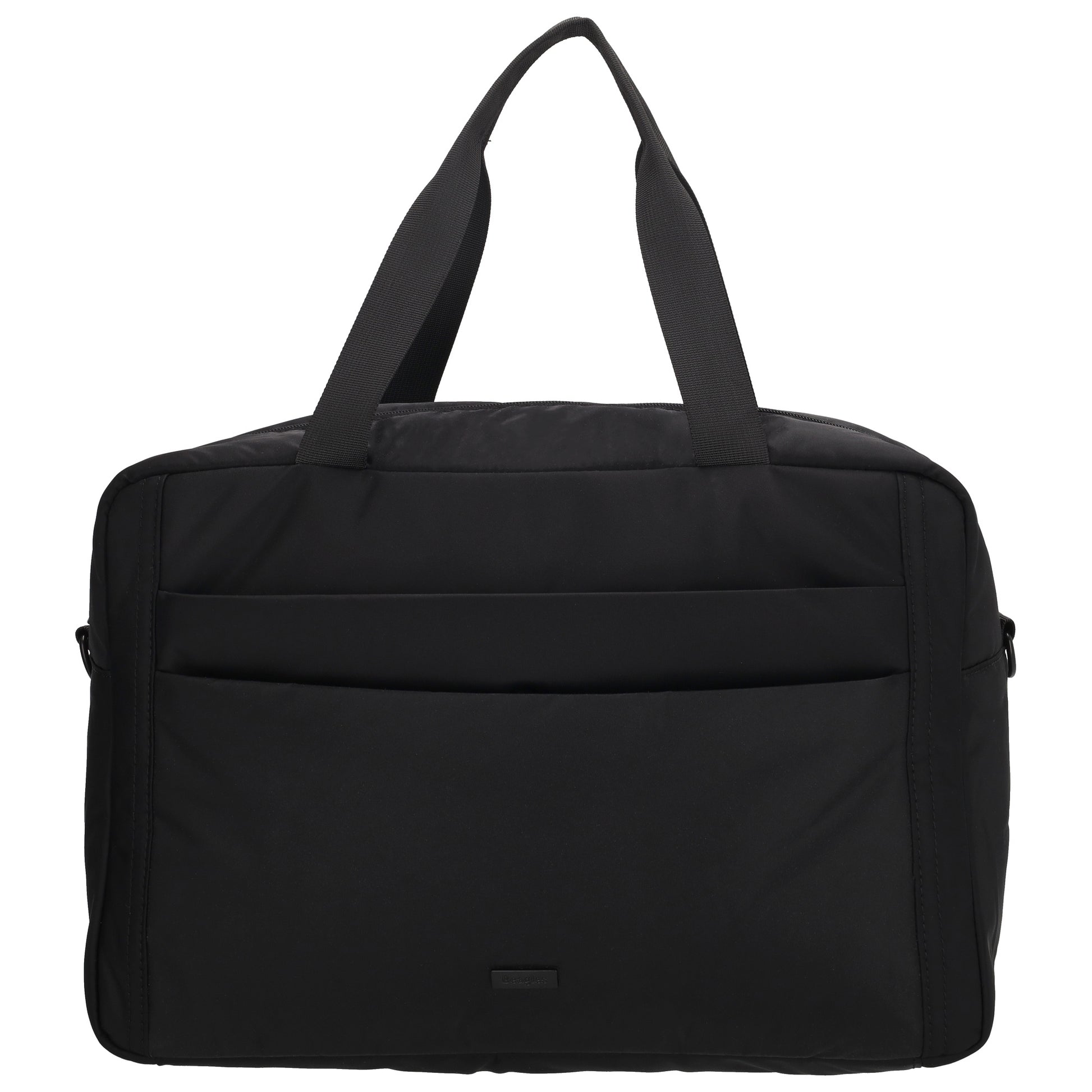 Reisetasche 41 x 28cm in Schwarz mit Aufsteckfunktion - leder-accessoires.com