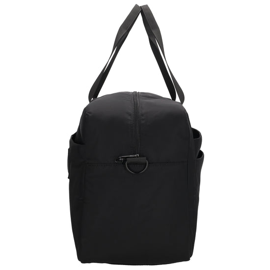 Reisetasche 41 x 28cm in Schwarz mit Aufsteckfunktion - leder-accessoires.com