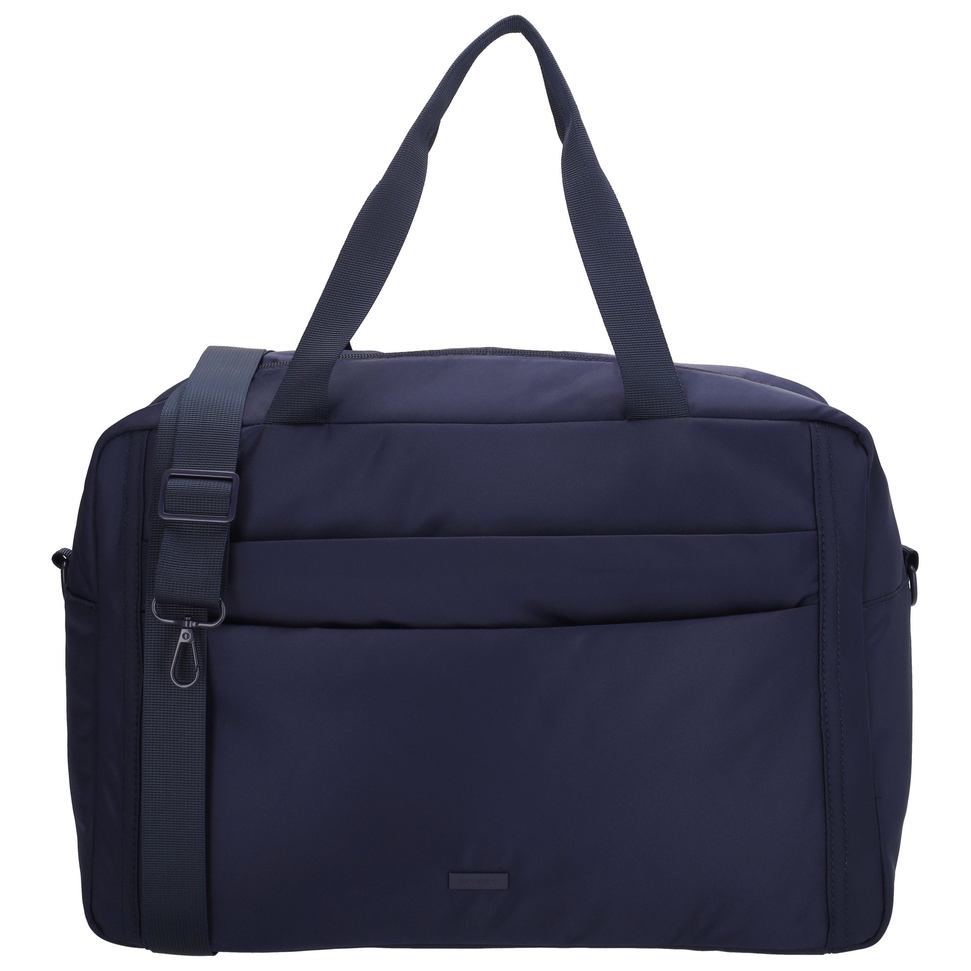 Reisetasche 41 x 28cm in Dunkelblau mit Aufsteckfunktion - leder-accessoires.com