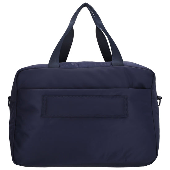 Reisetasche 41 x 28cm in Dunkelblau mit Aufsteckfunktion - leder-accessoires.com