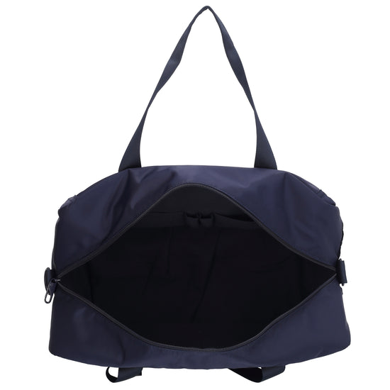 Reisetasche 41 x 28cm in Dunkelblau mit Aufsteckfunktion - leder-accessoires.com