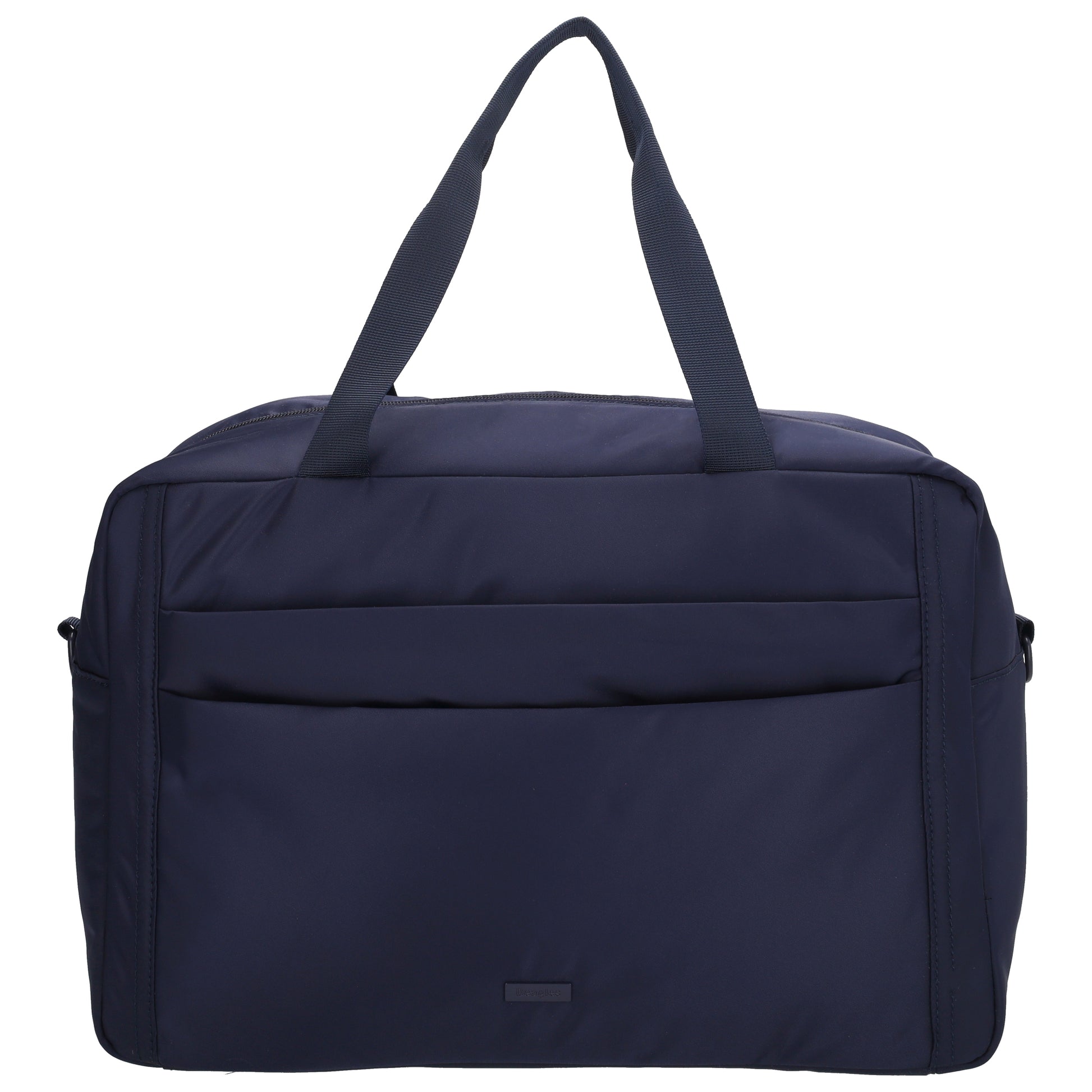 Reisetasche 41 x 28cm in Dunkelblau mit Aufsteckfunktion - leder-accessoires.com