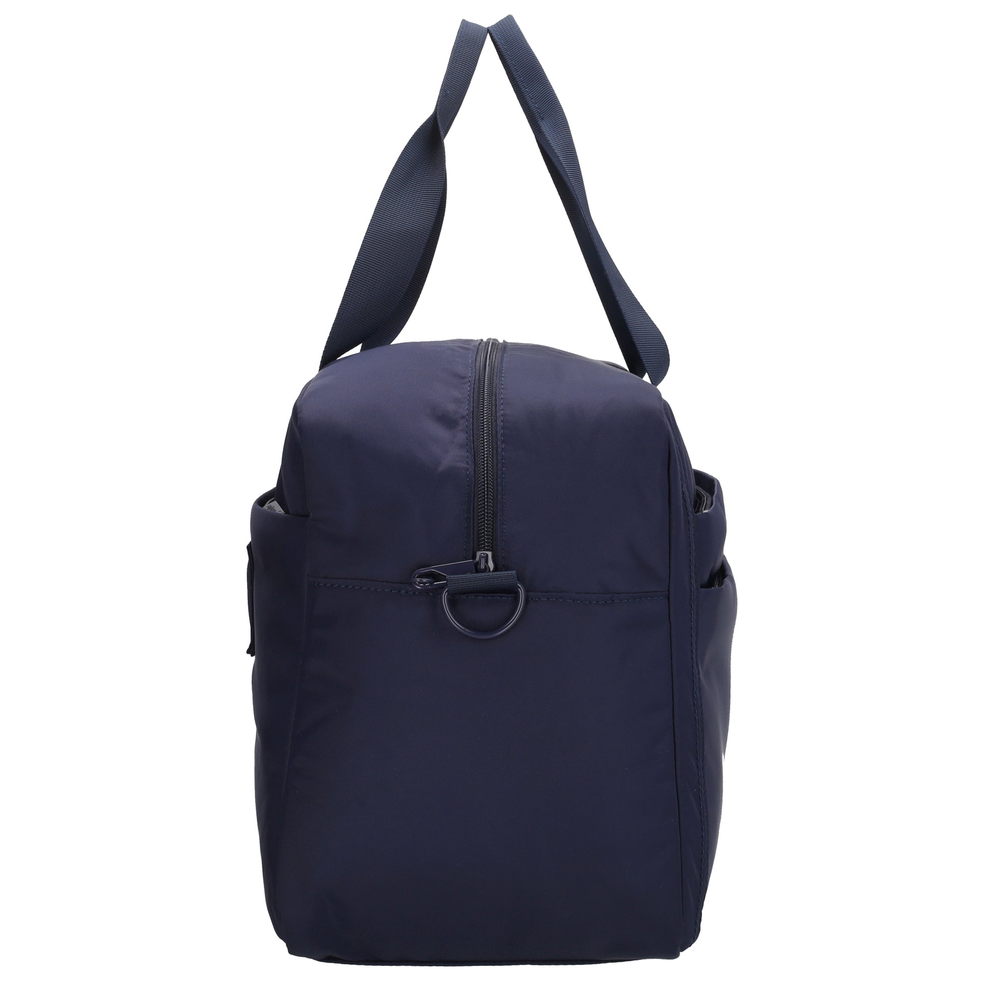 Reisetasche 41 x 28cm in Dunkelblau mit Aufsteckfunktion - leder-accessoires.com