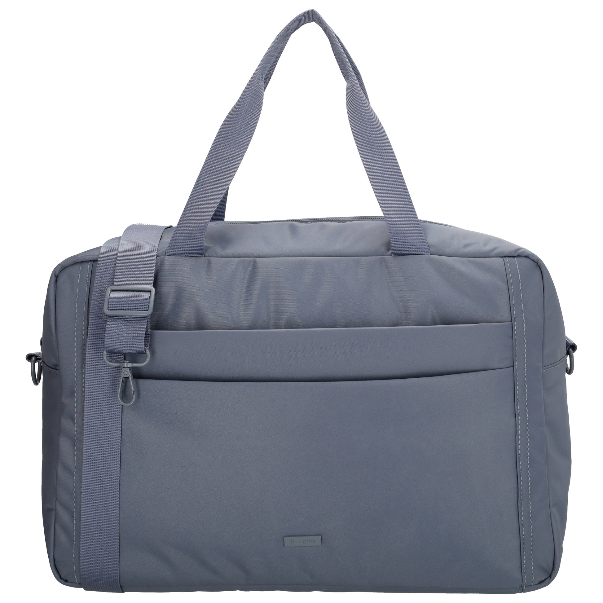 Reisetasche 41 x 28cm in Jeansblau mit Aufsteckfunktion - leder-accessoires.com