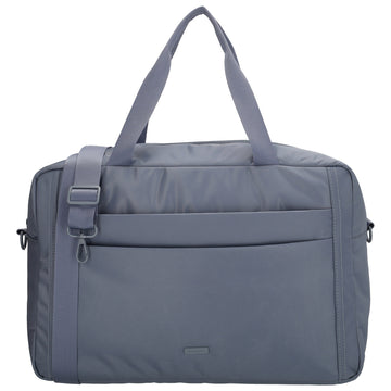 Reisetasche 41 x 28cm in Jeansblau mit Aufsteckfunktion - leder-accessoires.com
