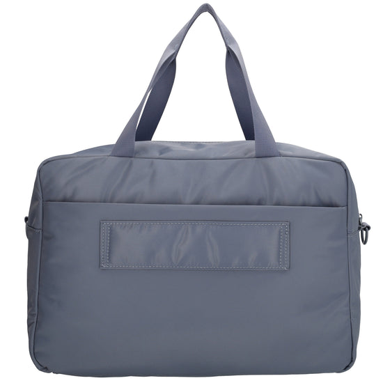 Reisetasche 41 x 28cm in Jeansblau mit Aufsteckfunktion - leder-accessoires.com