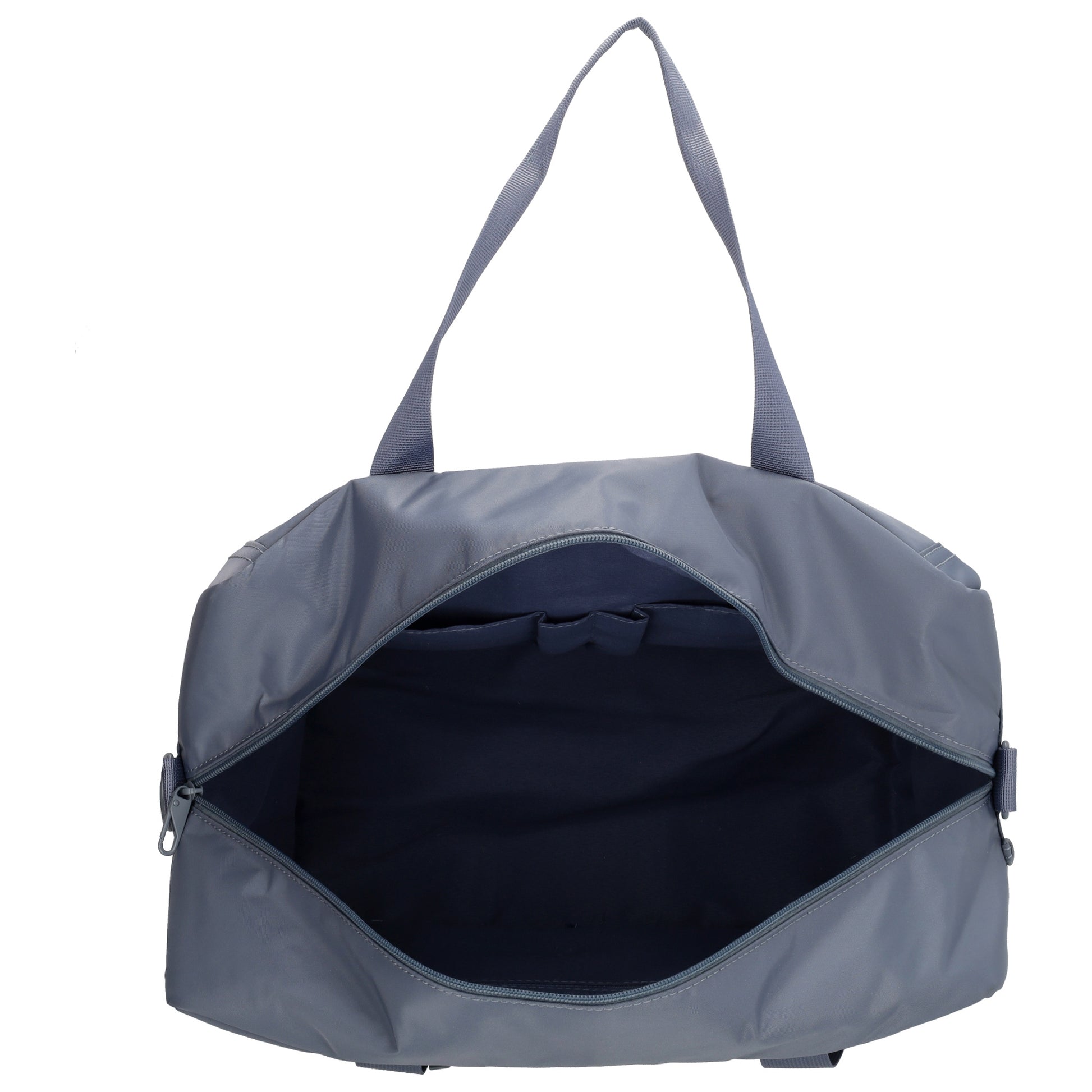 Reisetasche 41 x 28cm in Jeansblau mit Aufsteckfunktion - leder-accessoires.com