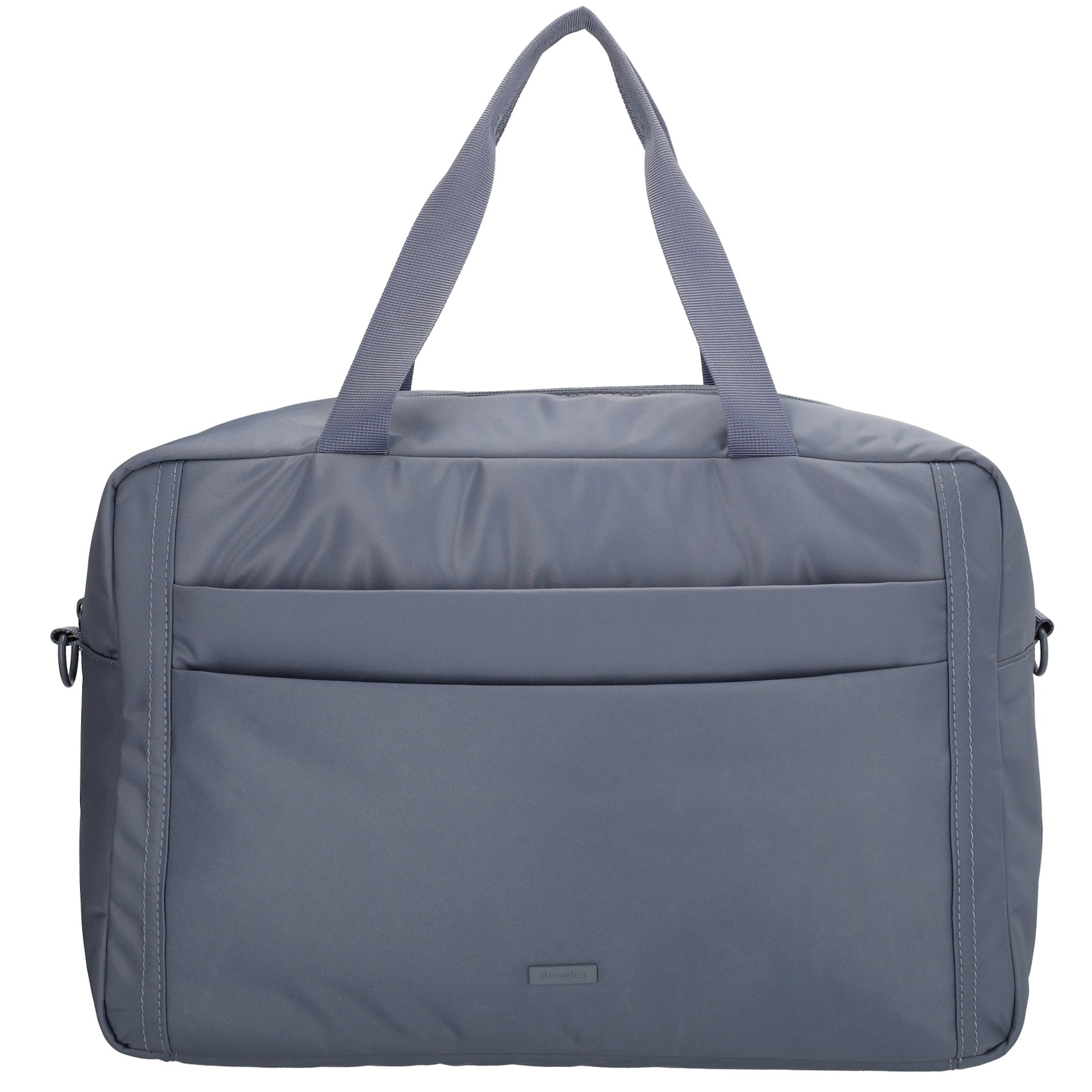 Reisetasche 41 x 28cm in Jeansblau mit Aufsteckfunktion - leder-accessoires.com