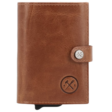 Safety Wallet Cognac – Kartenhalter Leder mit RFID Schutz