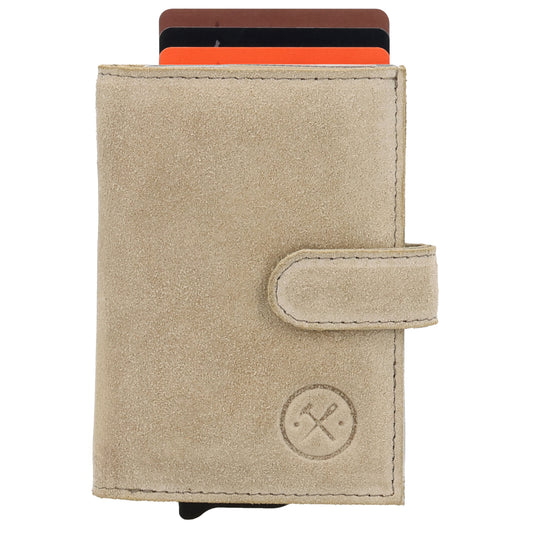 Safety Wallet 7x10cm Sand kompakt mit RFID Schutz