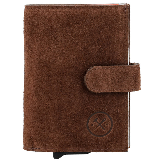 Safety Wallet 7x10cm Braun kompakt mit RFID Schutz
