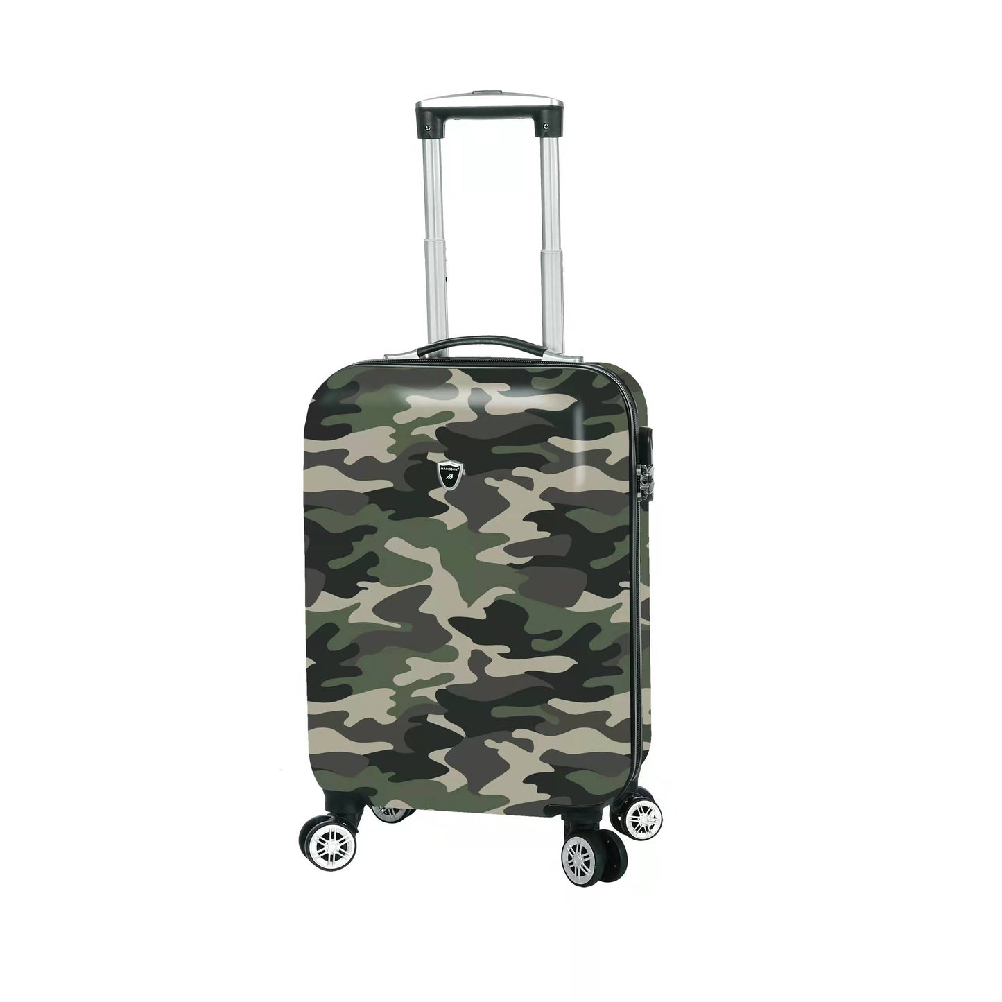 Reisetrolley "Camouflage " 4-Rad 55cm in Grün