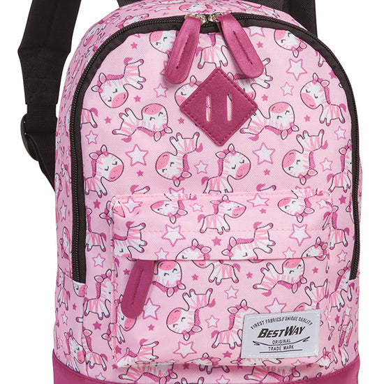 Kinderrucksack "Pony" in Rosa|Pink - leder-accessoires.com