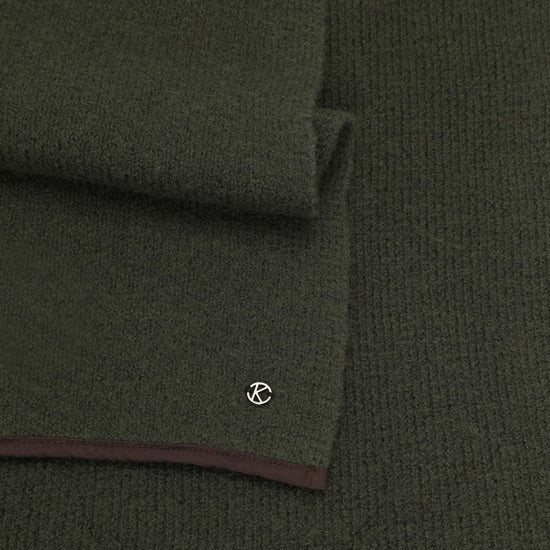 Schal von Kessler in Dunkelgrün aus 100% Schurwolle - leder-accessoires.com