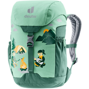 Kinderrucksack "Schmusebär" in Grün|Campen