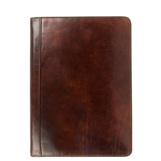 Dokumentenmappe-| Organizer A4 in Braun mit Reißverschluss - leder-accessoires.com
