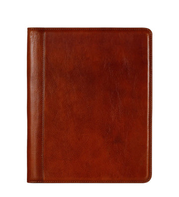 Schreibmappe-| Organizer A4 in Cognac