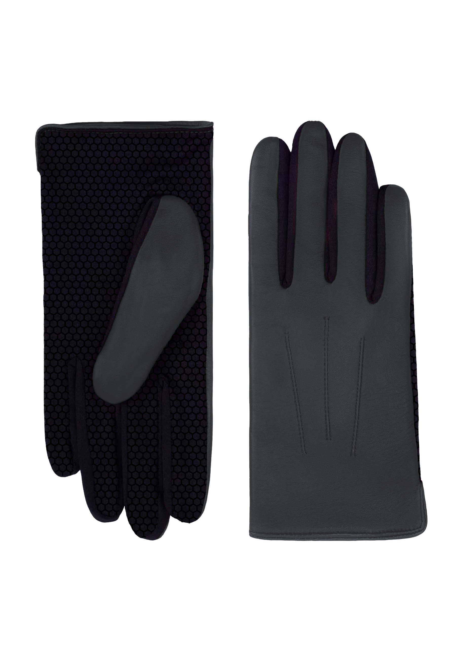 Lederhandschuhe | Spandex in Schwarz mit Touchfunktion - leder-accessoires.com