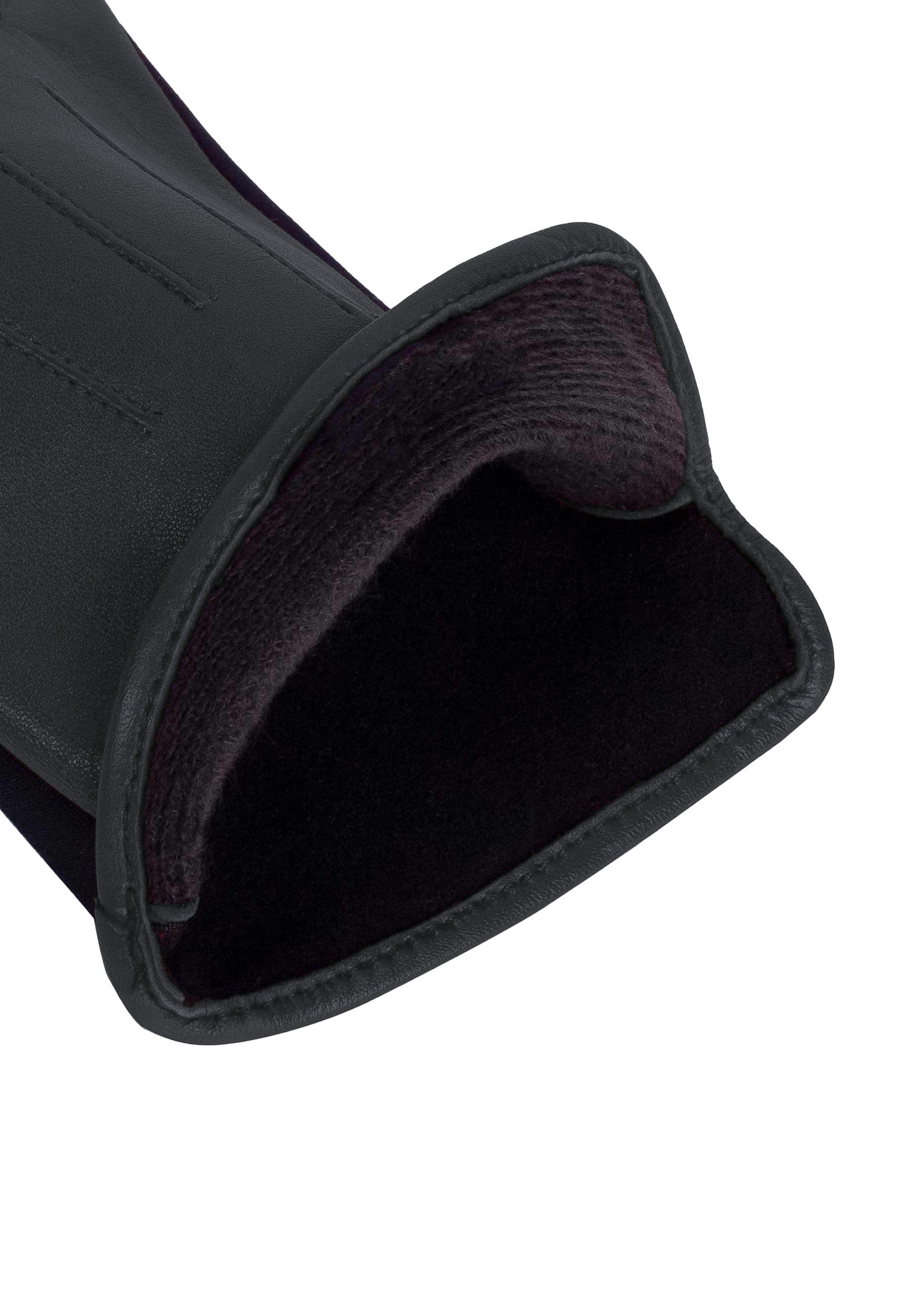 Lederhandschuhe | Spandex in Schwarz mit Touchfunktion - leder-accessoires.com