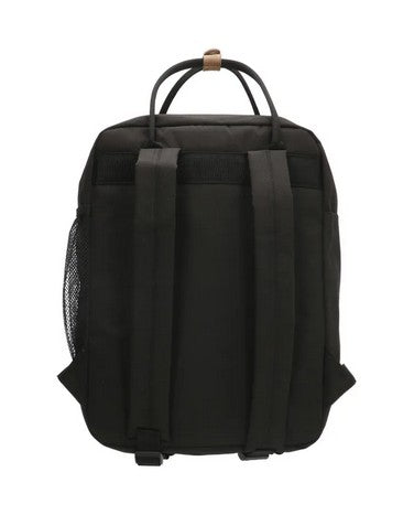 Business-|Schulrucksack mit Vortasche und Kurzgriff in Schwarz