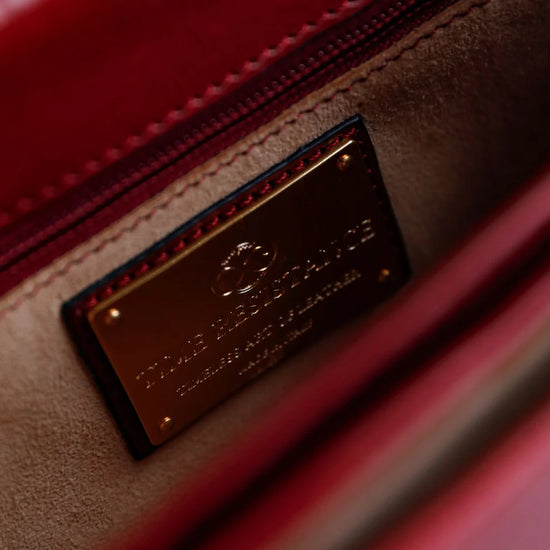 Satteltasche|Crossover 25 x 18cm in Rot aus Leder - leder-accessoires.com