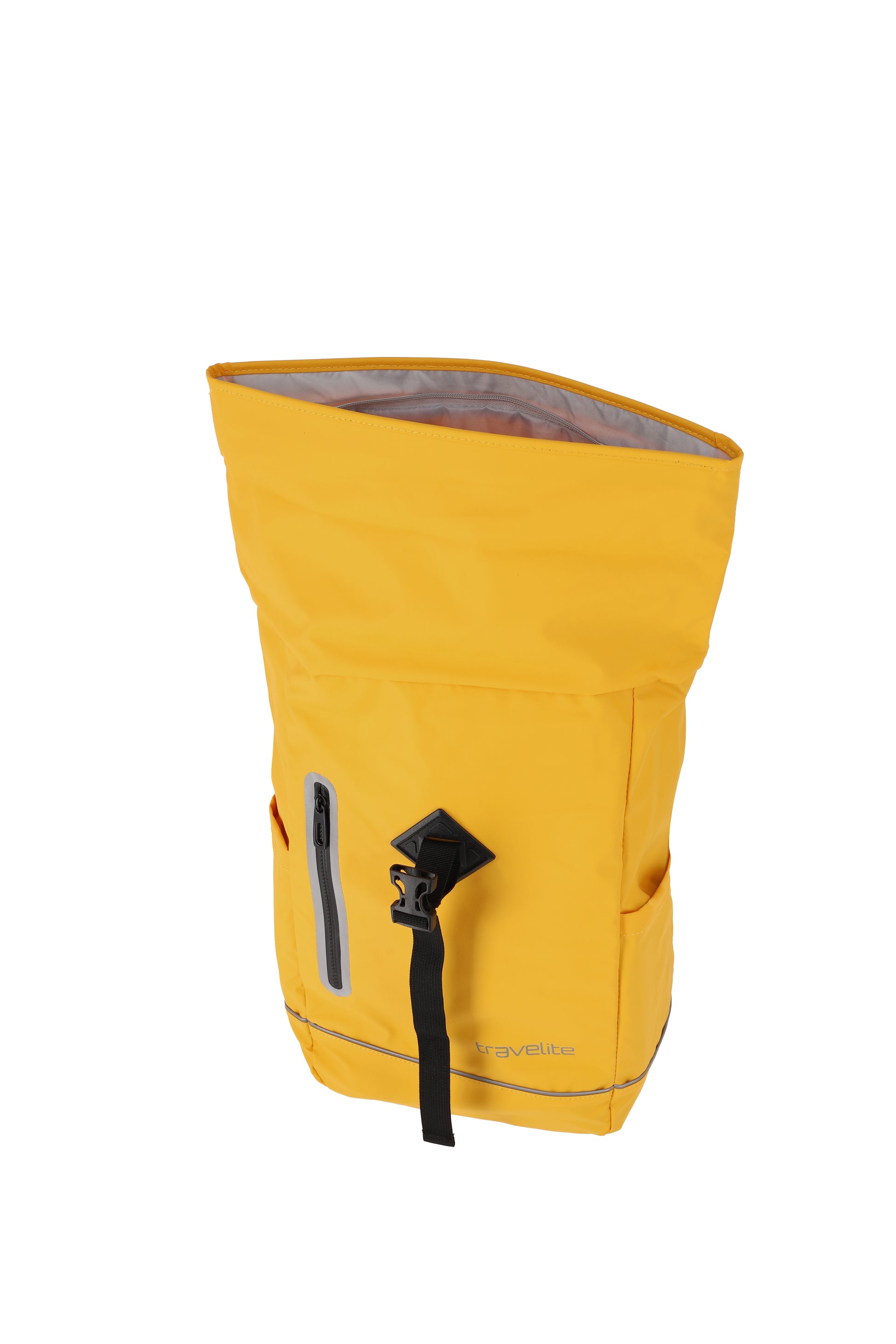 Rolltoprucksack 26 x 48 x 15 cm in Hellgelb wasserabweissend - leder-accessoires.com