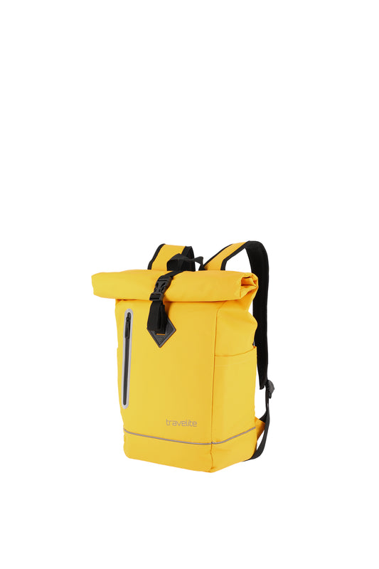 Rolltoprucksack 26 x 48 x 15 cm in Hellgelb wasserabweissend - leder-accessoires.com