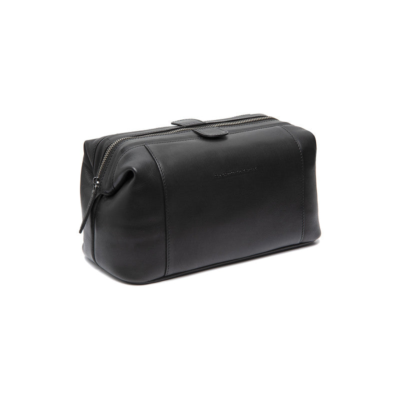 Kulturtasche | Mausefalle 28x14x16cm in Schwarz aus Leder - leder-accessoires.com