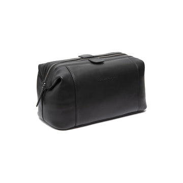 Kulturtasche | Mausefalle 28x14x16cm in Schwarz aus Leder - leder-accessoires.com