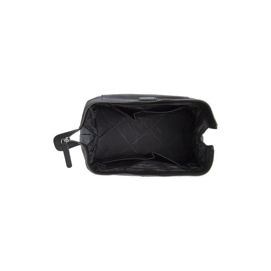 Kulturtasche | Mausefalle 28x14x16cm in Schwarz aus Leder - leder-accessoires.com