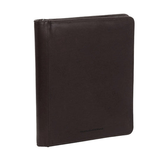 Dokumentenmappe 28x3x34cm in Schwarz mit Reißverschluss - leder-accessoires.com