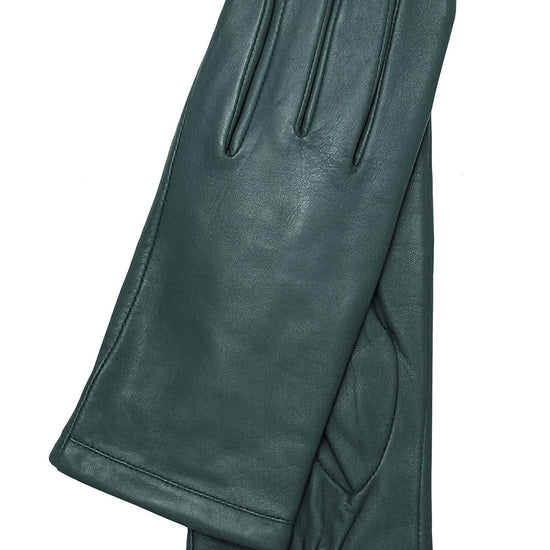 Handschuhe Damen in Grün aus Lammleder - leder-accessoires.com