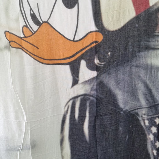Tuch Donald Duck Print aus Baumwolle - leder-accessoires.com