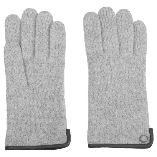 Strickhandschuh | Wolle Damen in Hellgrau aus 100% Schurwolle von Röckl - leder-accessoires.com