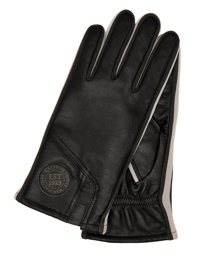 Lederhandschuhe Herren in Schwarz mit Touch-Funktion - leder-accessoires.com