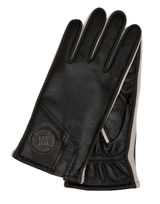 Lederhandschuhe Herren in Schwarz mit Touch-Funktion - leder-accessoires.com