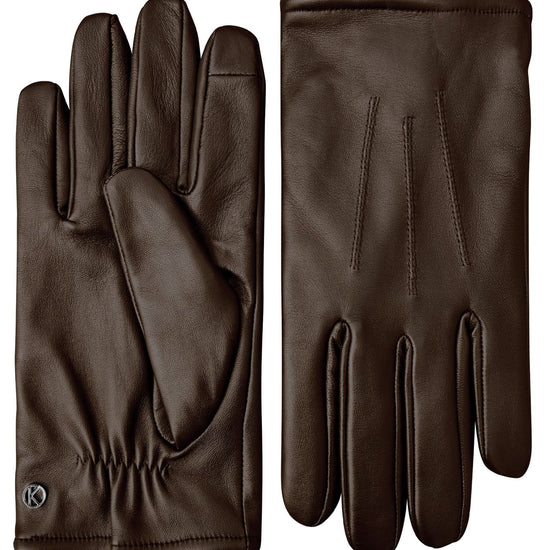 Lederhandschuhe Herren in Braun mit Touch-Funktion - leder-accessoires.com