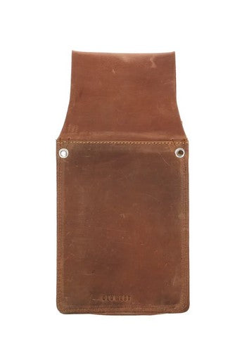 Kellnerbörse 24,5 x 12,5cm in Braun mit Halfer - leder-accessoires.com