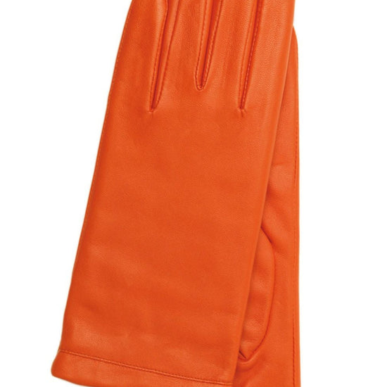 Handschuhe Damen in Orange aus Lammleder - leder-accessoires.com