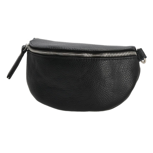 Bodybag 23x13cm in Schwarz mit Reißverschluss