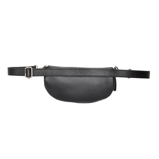 Bodybag 23x13cm in Schwarz mit Reißverschluss - leder-accessoires.com