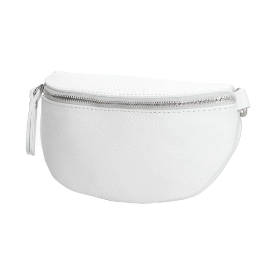 Bodybag 23x13cm in Weiß mit Reißverschluss
