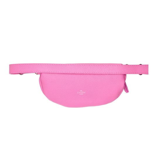 Bodybag 23x13cm in Rosa mit Reißverschluss - leder-accessoires.com