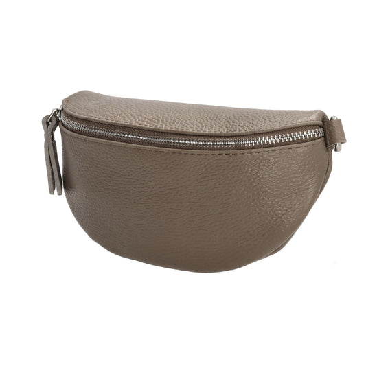 Bodybag 23x13cm in Taupe mit Reißverschluss