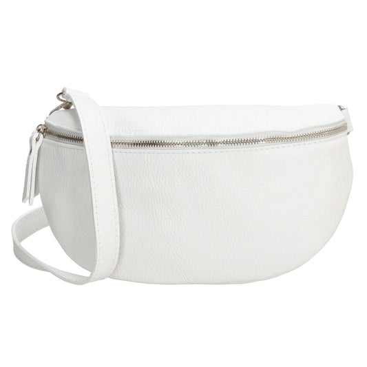 Bodybag 27x17cm in Weiß mit Reißverschluss