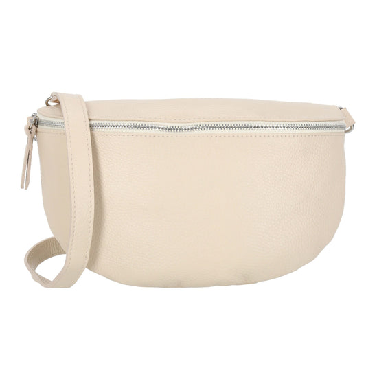 Bodybag 27x17cm in Beige mit Reißverschluss