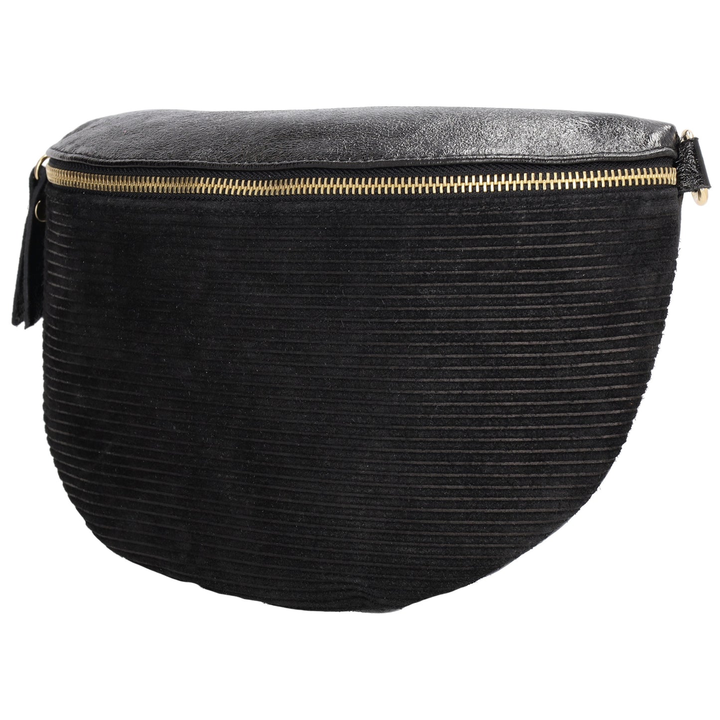 Bodybag|Gürteltasche 30x20cm in Schwarz aus Leder und Kord